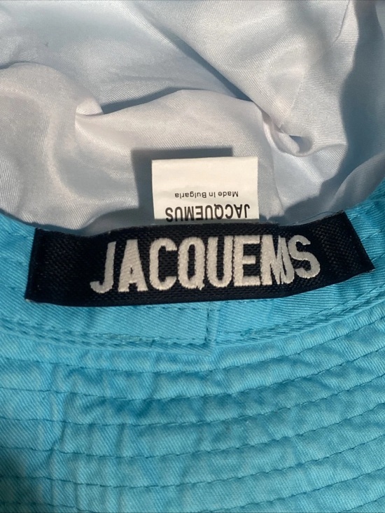 Jacquemus Unisex Artichaut Bucket Hat Turquoise One Size Frayed Expedition main image 9